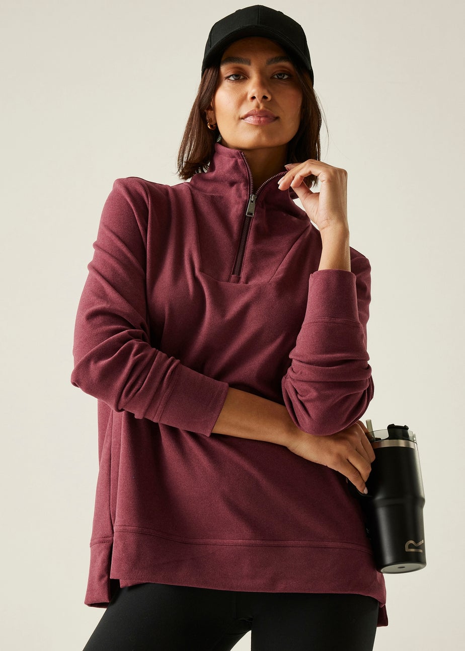 Regatta Aubergine Demmi Half Zip Fleece
