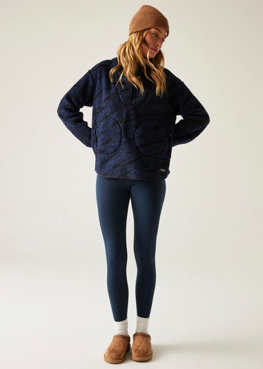 Regatta Ink Abstract Print Frankie Borg Half Zip Fleece