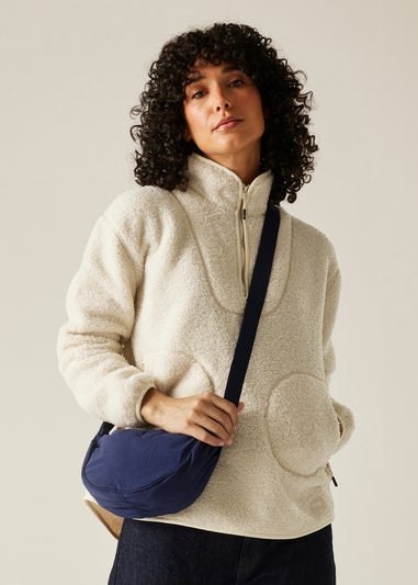 Regatta White Frankie Borg Half Zip Fleece