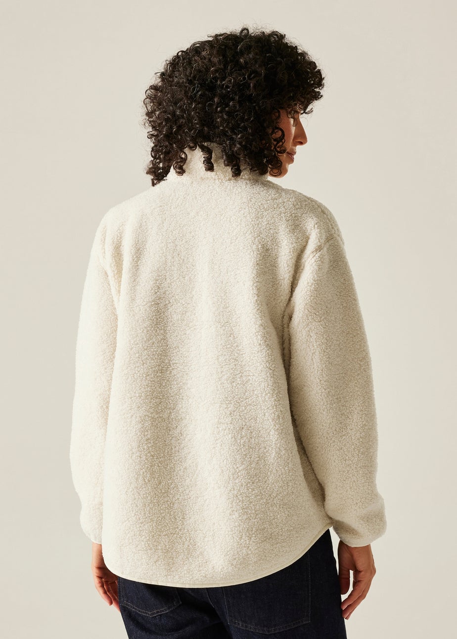 Regatta White Frankie Borg Half Zip Fleece