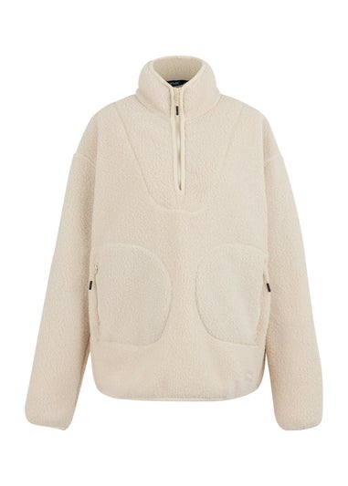 Regatta White Frankie Borg Half Zip Fleece