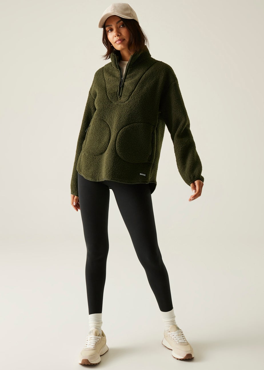 Regatta Khaki Frankie Borg Half Zip Fleece