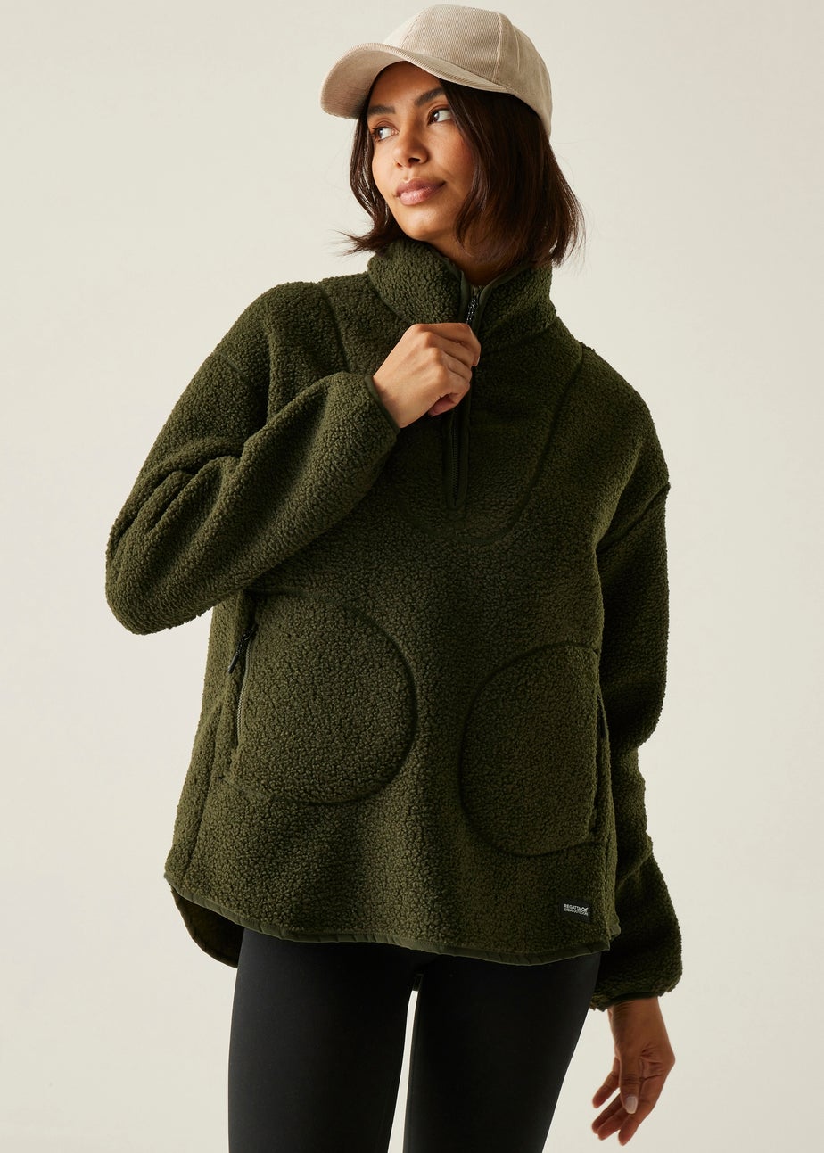 Regatta Khaki Frankie Borg Half Zip Fleece
