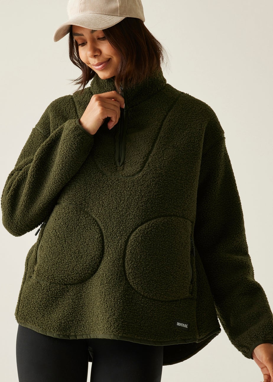 Regatta Khaki Frankie Borg Half Zip Fleece