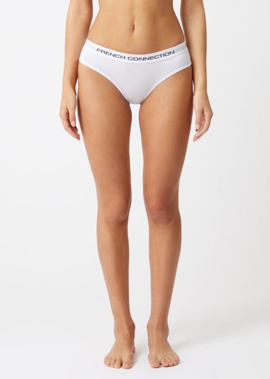 French Connection White Cotton Ladies Briefs 7 Pack