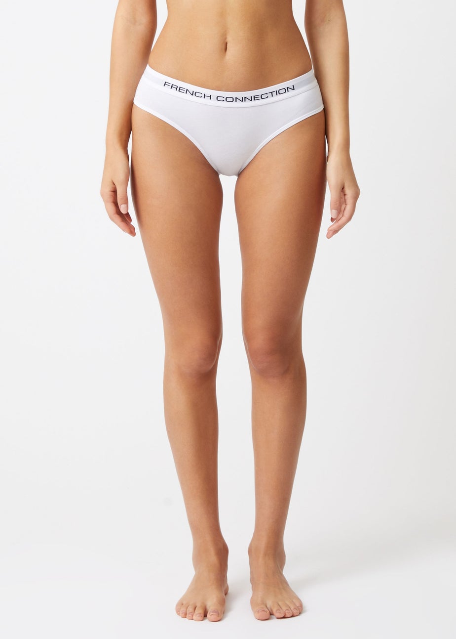 French Connection White Cotton Ladies Briefs 7 Pack