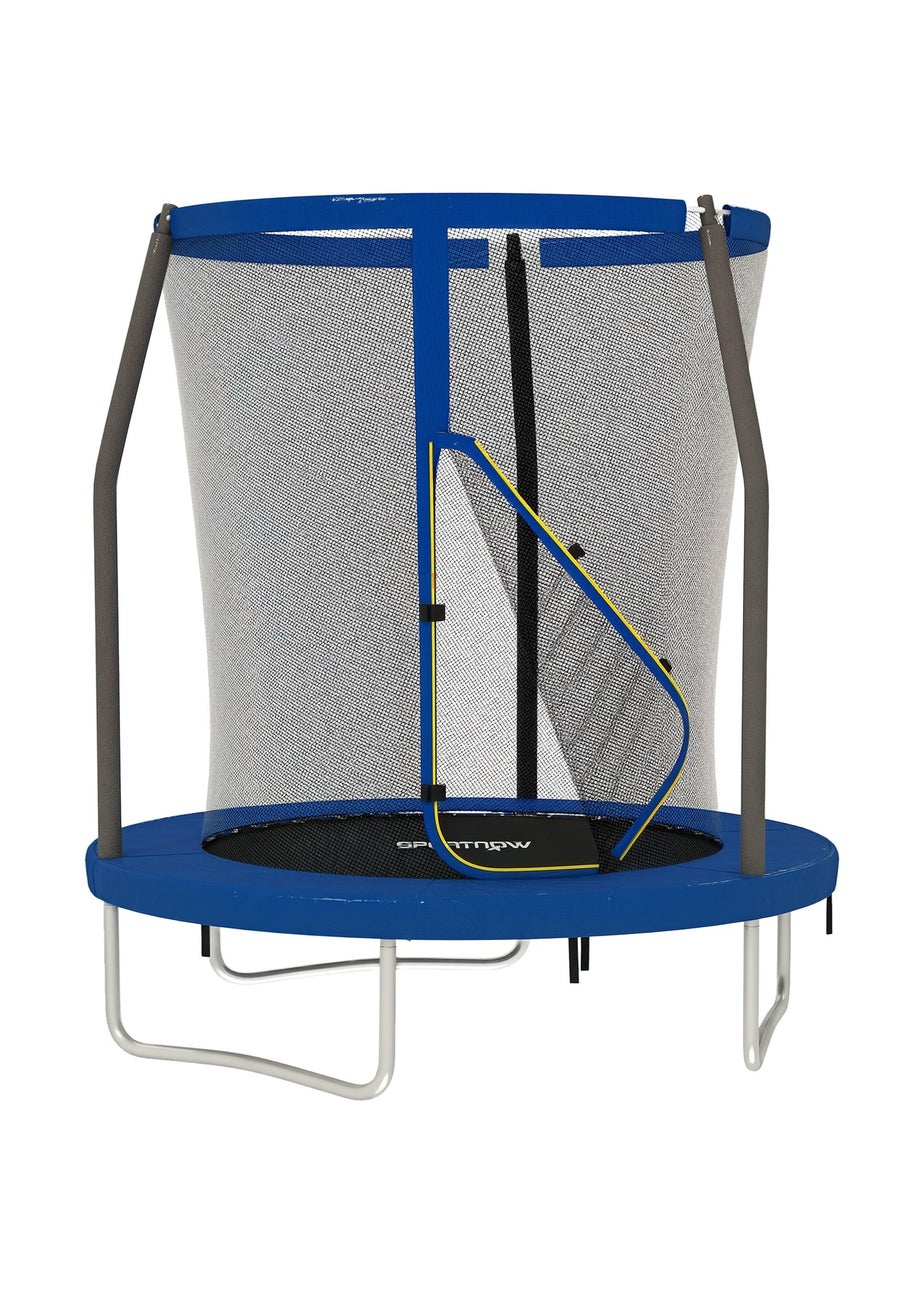 SPORTNOW Blue Outdoor Trampoline with Safety Enclosure Net