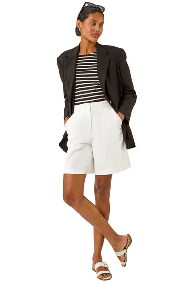 Roman Black Single Breasted Smart Blazer