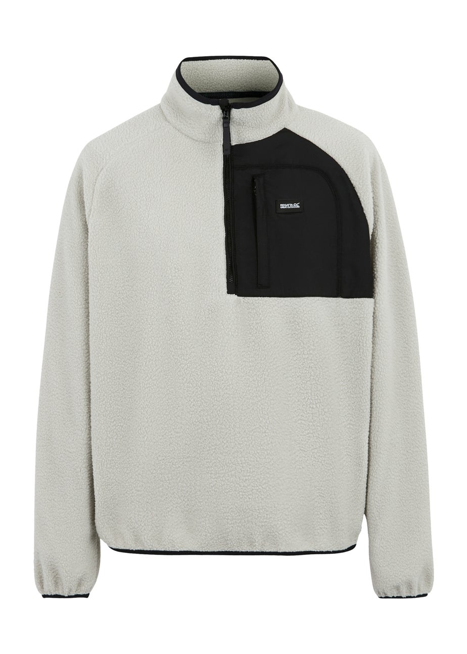 Regatta White Frankie Borg Half Zip Stretch Fleece