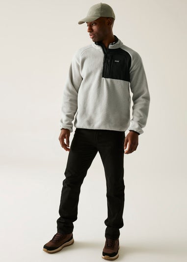 Regatta White Frankie Borg Half Zip Stretch Fleece