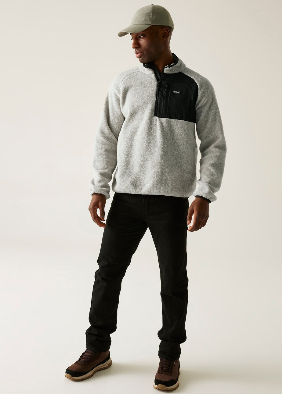 Regatta White Frankie Borg Half Zip Stretch Fleece