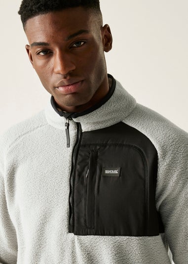 Regatta White Frankie Borg Half Zip Stretch Fleece