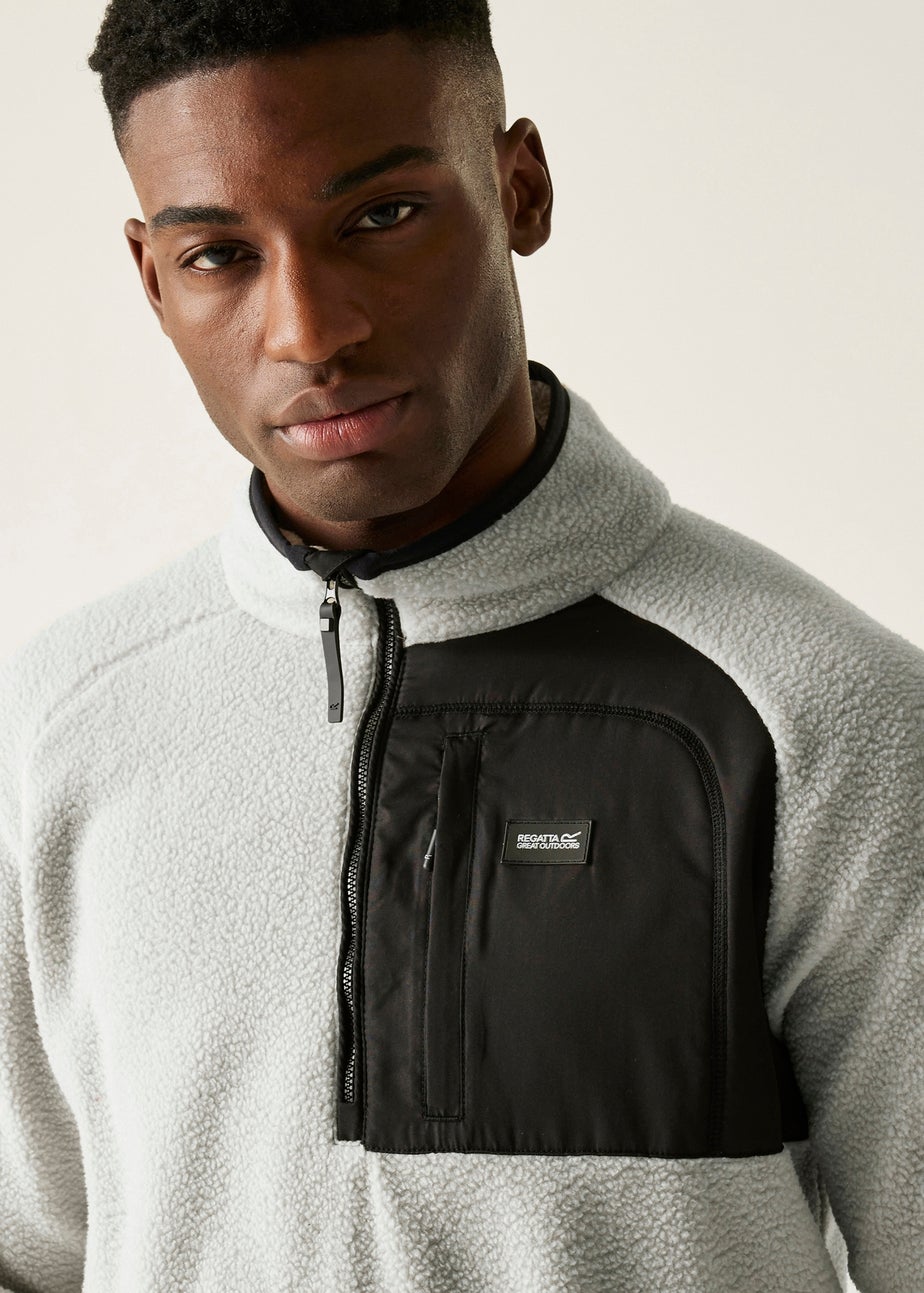 Regatta White Frankie Borg Half Zip Stretch Fleece