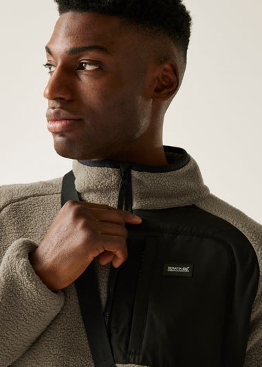 Regatta Mushroom Frankie Borg Half Zip Stretch Fleece