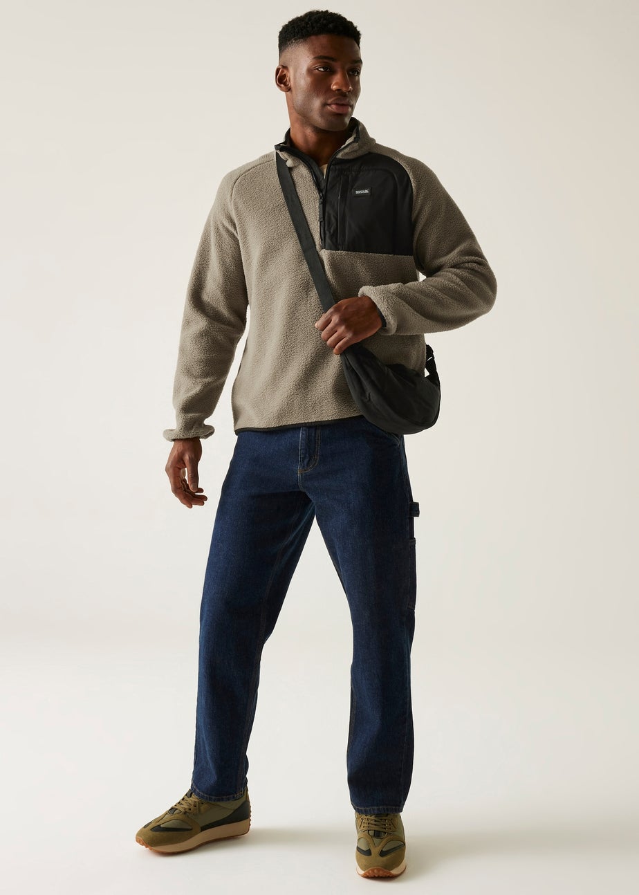 Regatta Mushroom Frankie Borg Half Zip Stretch Fleece