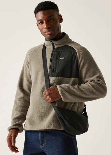 Regatta Mushroom Frankie Borg Half Zip Stretch Fleece
