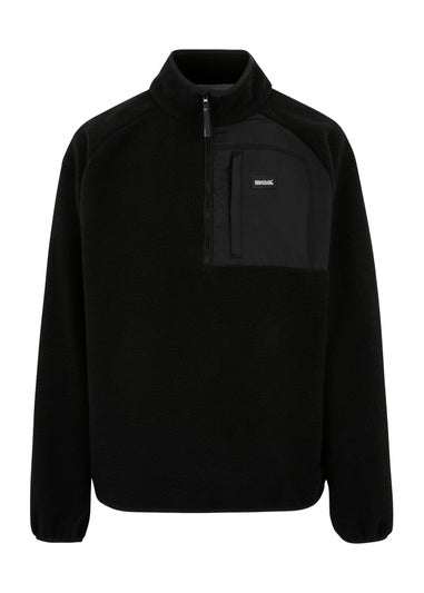 Regatta Black Frankie Borg Half Zip Stretch Fleece