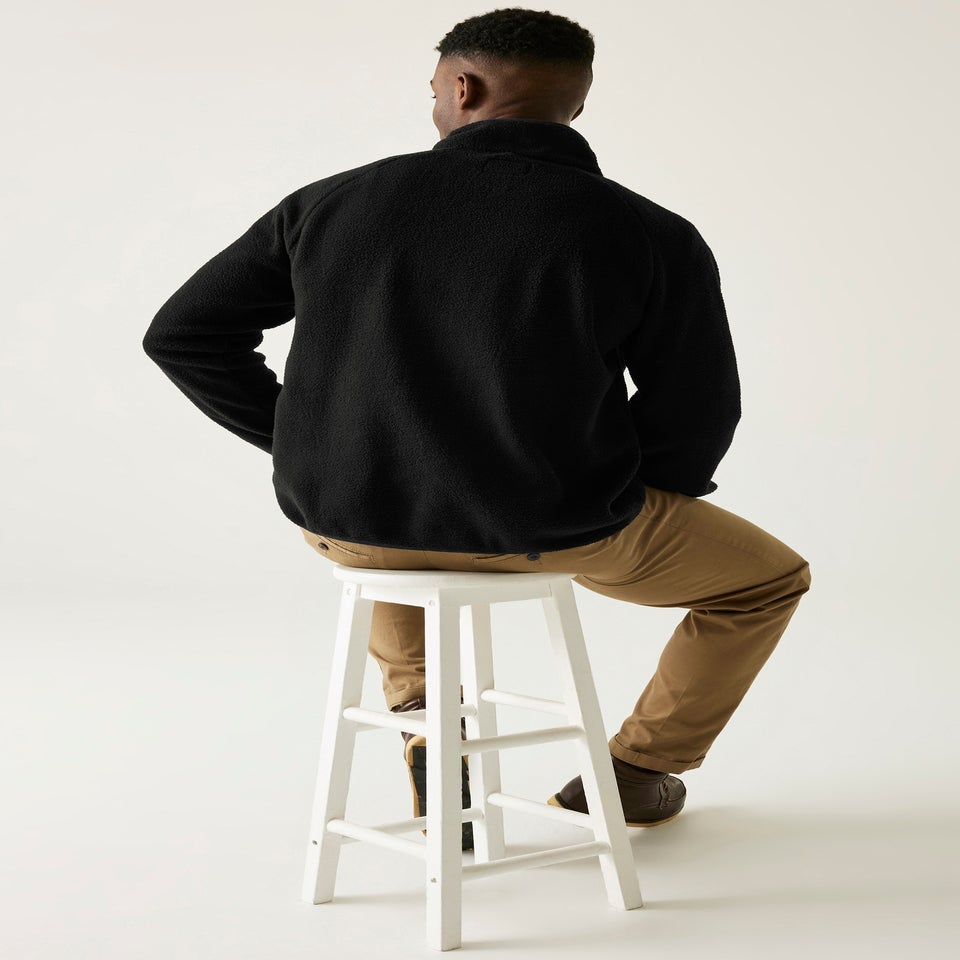 Regatta Black Frankie Borg Half Zip Stretch Fleece