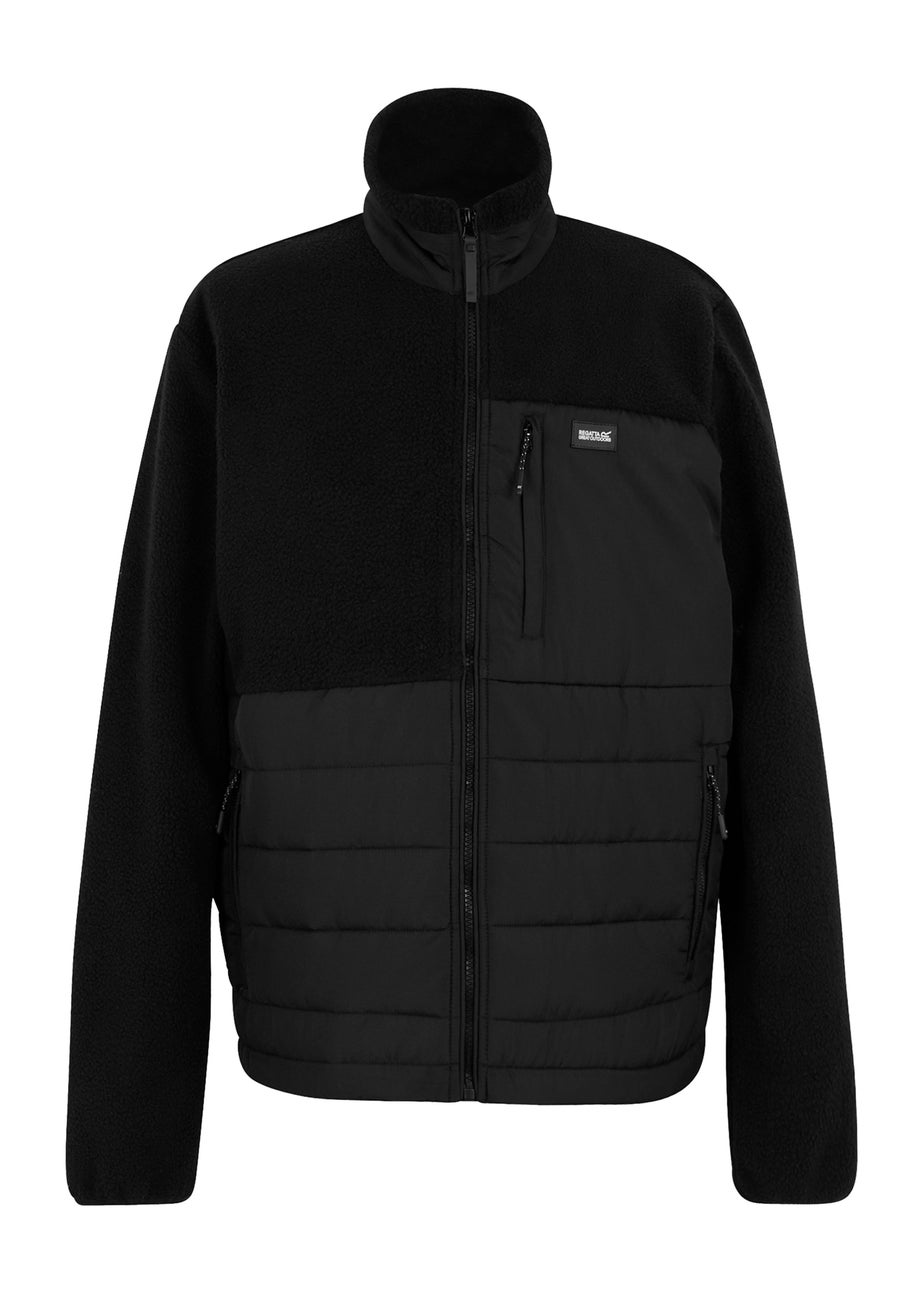 Regatta Black Frankie Borg Hybrid Stretch Fleece