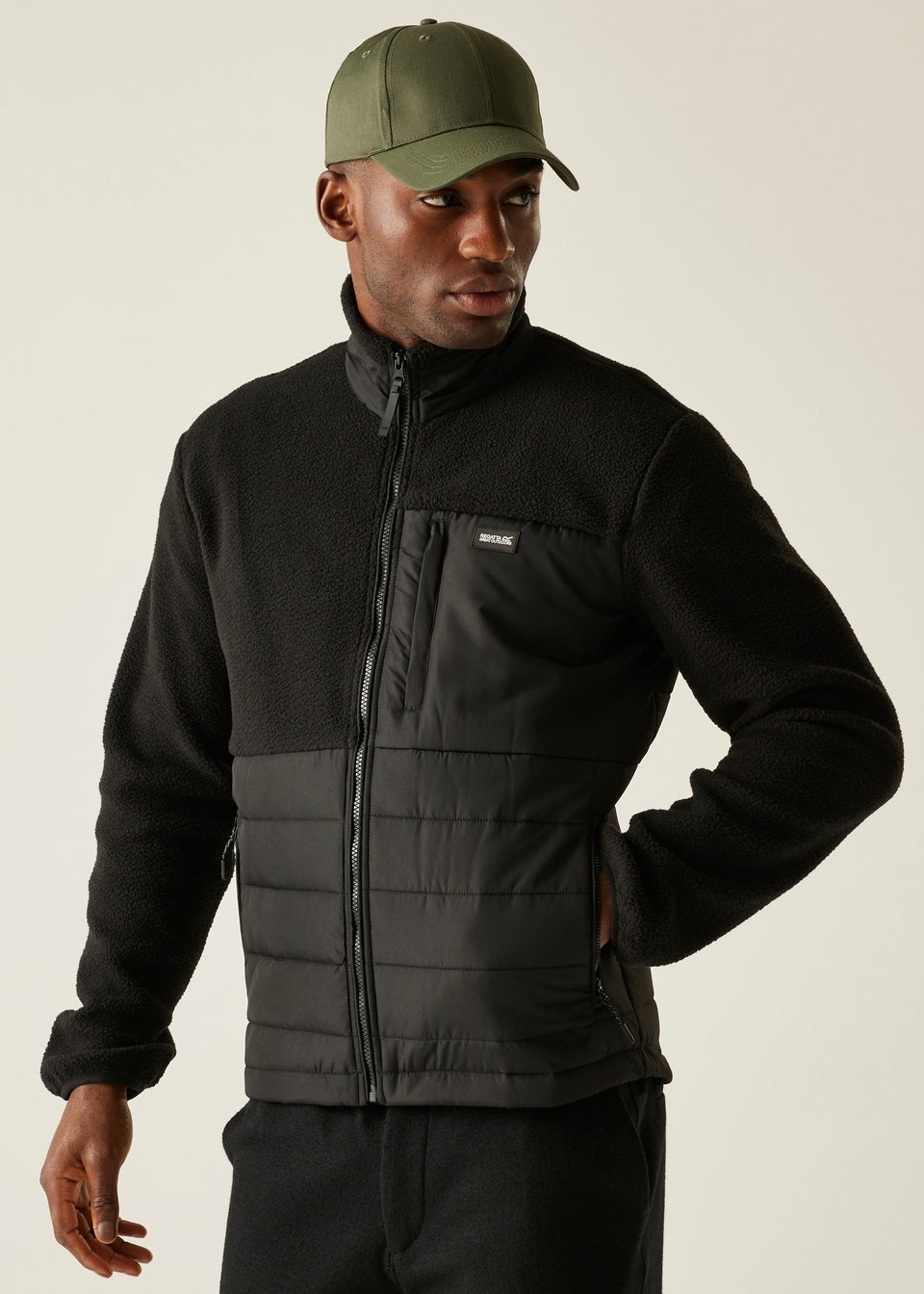 Regatta Black Frankie Borg Hybrid Stretch Fleece