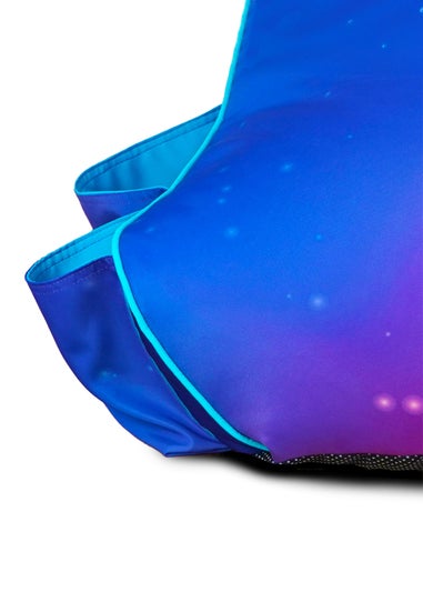 rucomfy Purple Galaxy Kids Gaming Bean Bag Chair
