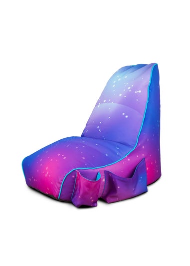 rucomfy Purple Galaxy Kids Gaming Bean Bag Chair