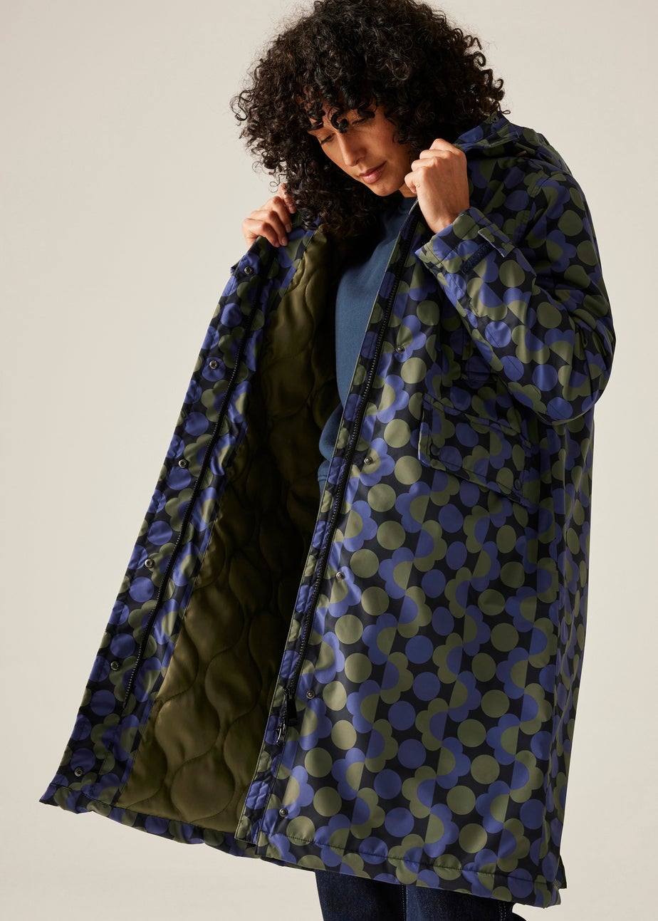 Regatta Dark Blue Orla Long Length Waterproof Jacket