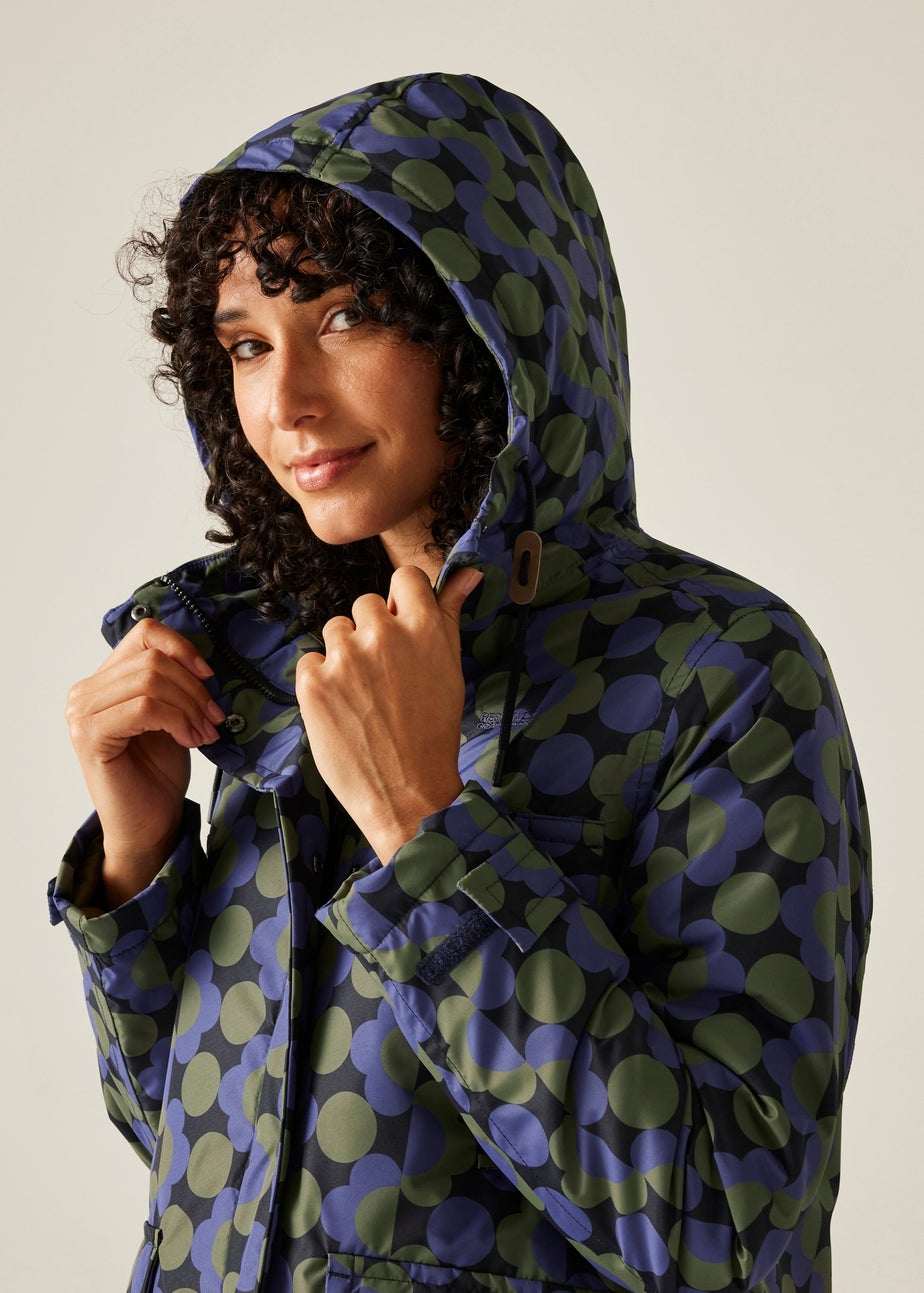 Regatta Dark Blue Orla Long Length Waterproof Jacket