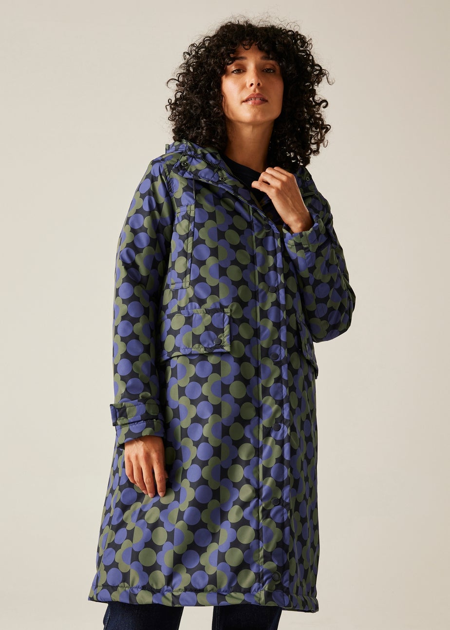 Regatta Dark Blue Orla Long Length Waterproof Jacket