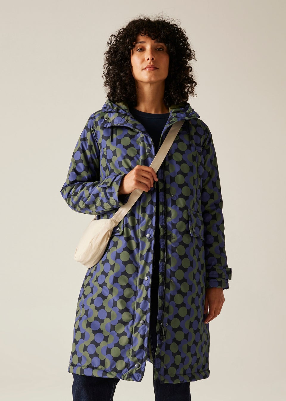 Regatta Dark Blue Orla Long Length Waterproof Jacket