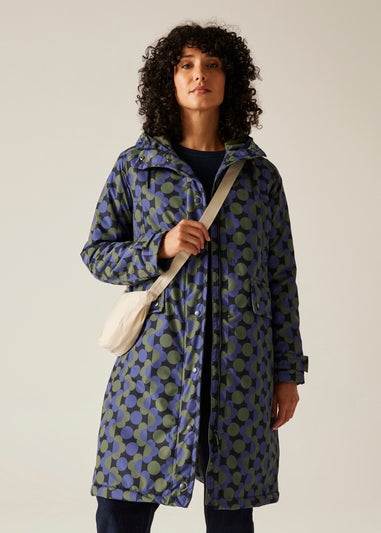 Regatta Dark Blue Orla Long Length Waterproof Jacket