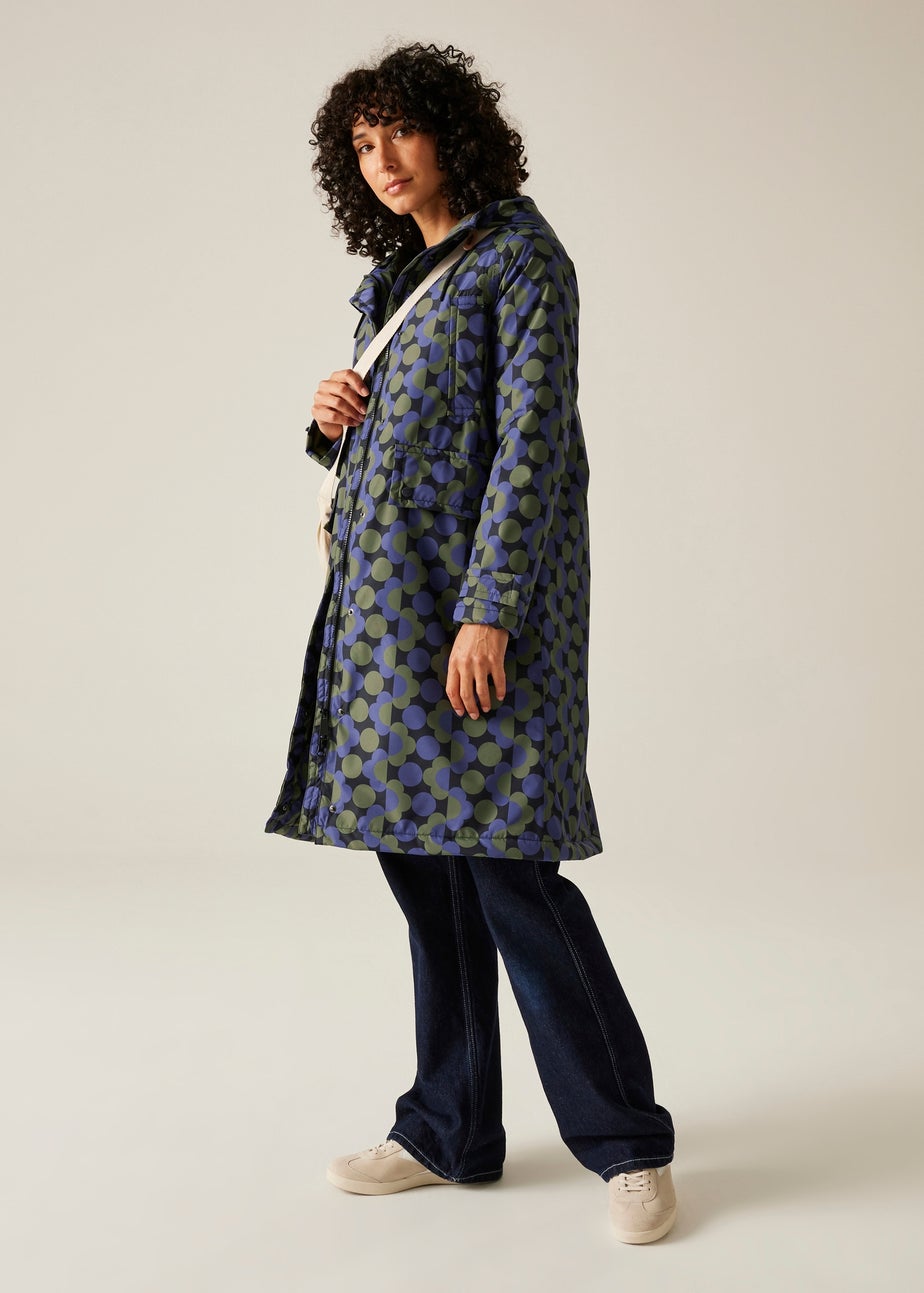 Regatta Dark Blue Orla Long Length Waterproof Jacket