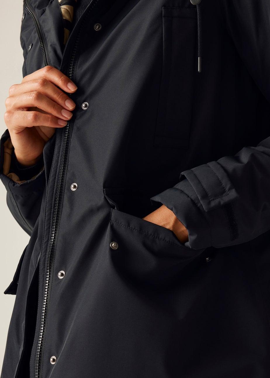 Regatta Black Orla Long Length Waterproof Jacket