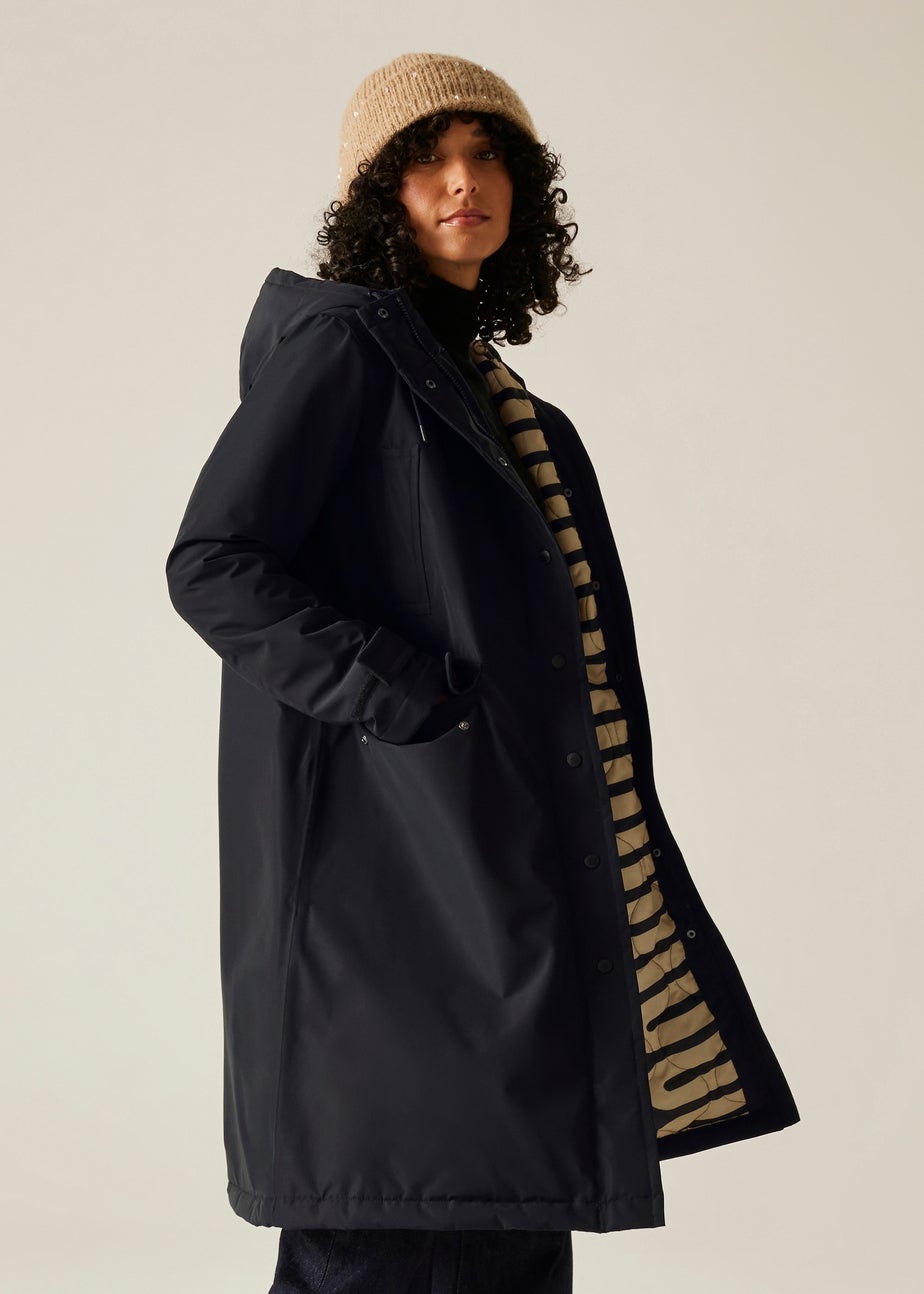 Regatta Black Orla Long Length Waterproof Jacket