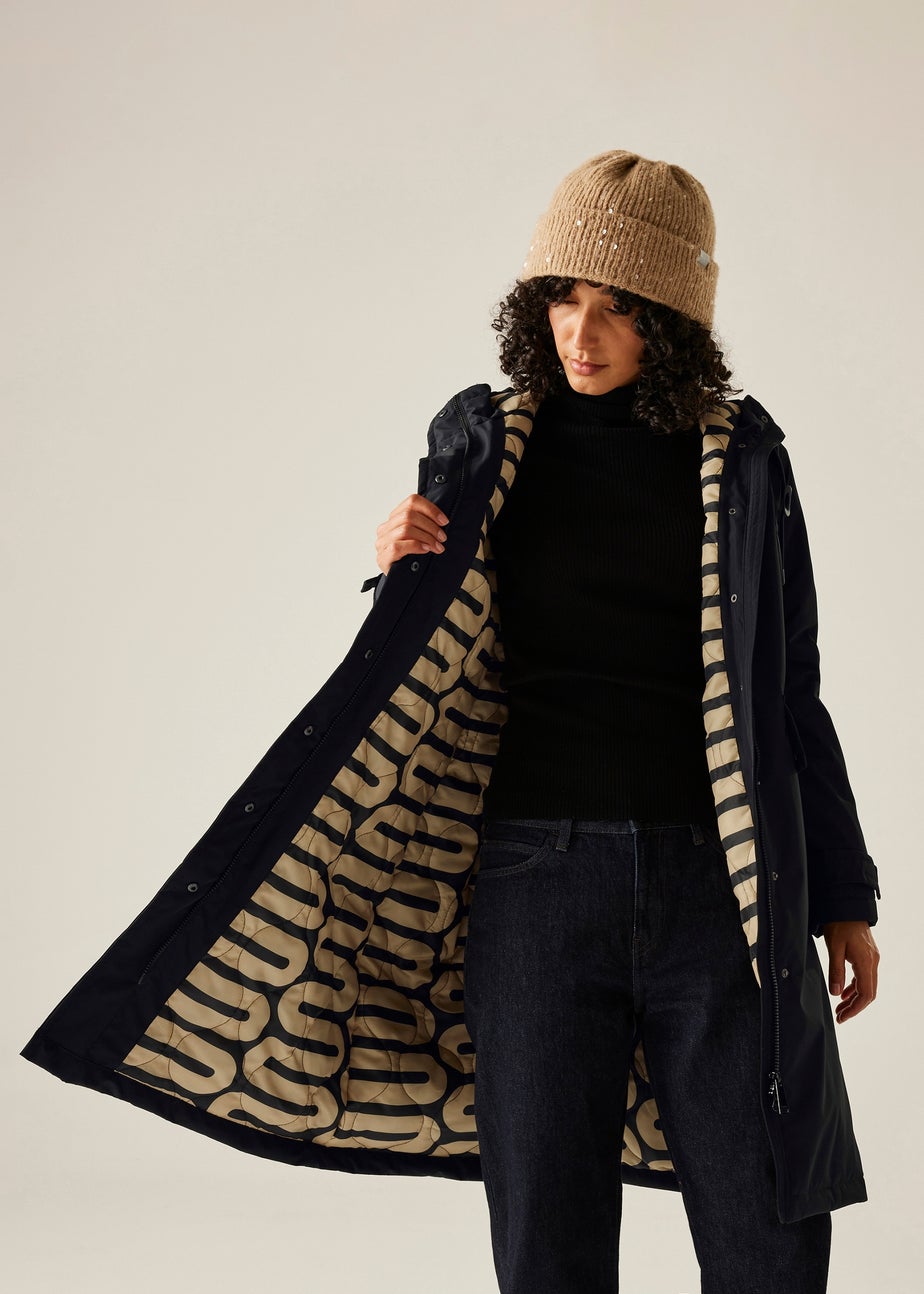 Regatta Black Orla Long Length Waterproof Jacket