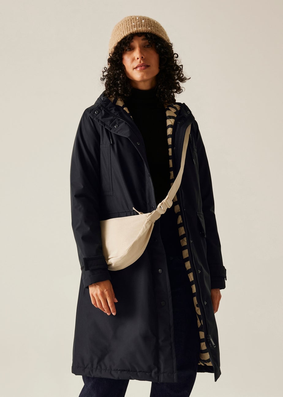 Regatta Black Orla Long Length Waterproof Jacket