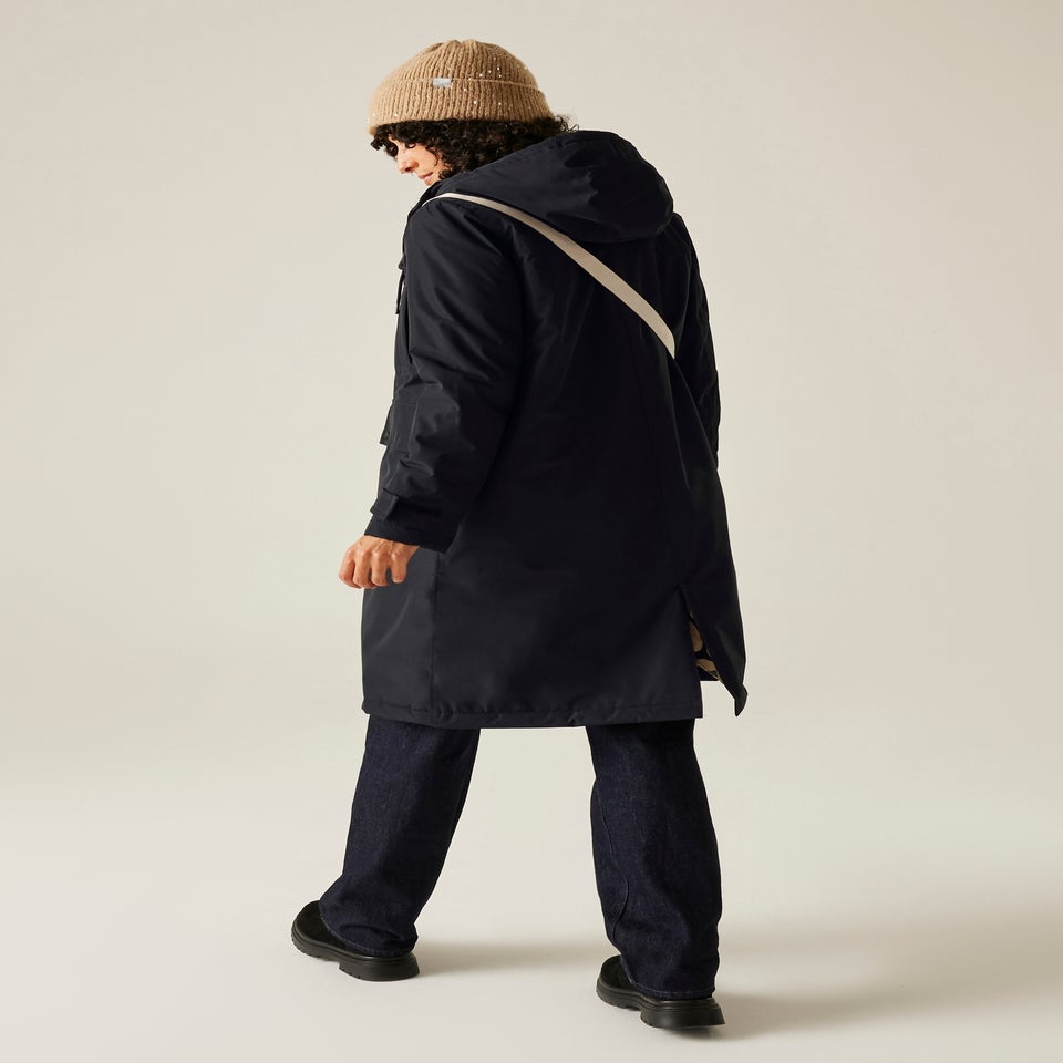 Regatta Black Orla Long Length Waterproof Jacket