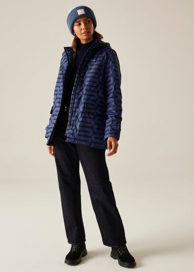 Regatta Dark Blue Orla Mid Length Waterproof Jacket
