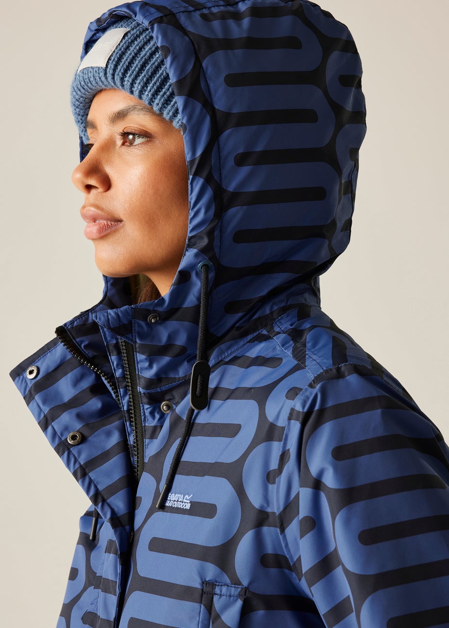 Regatta Dark Blue Orla Mid Length Waterproof Jacket