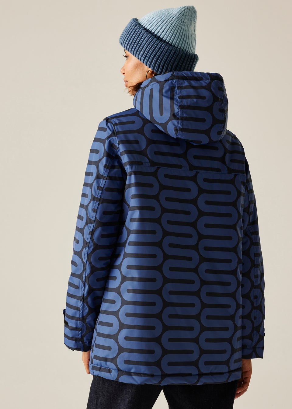 Regatta Dark Blue Orla Mid Length Waterproof Jacket