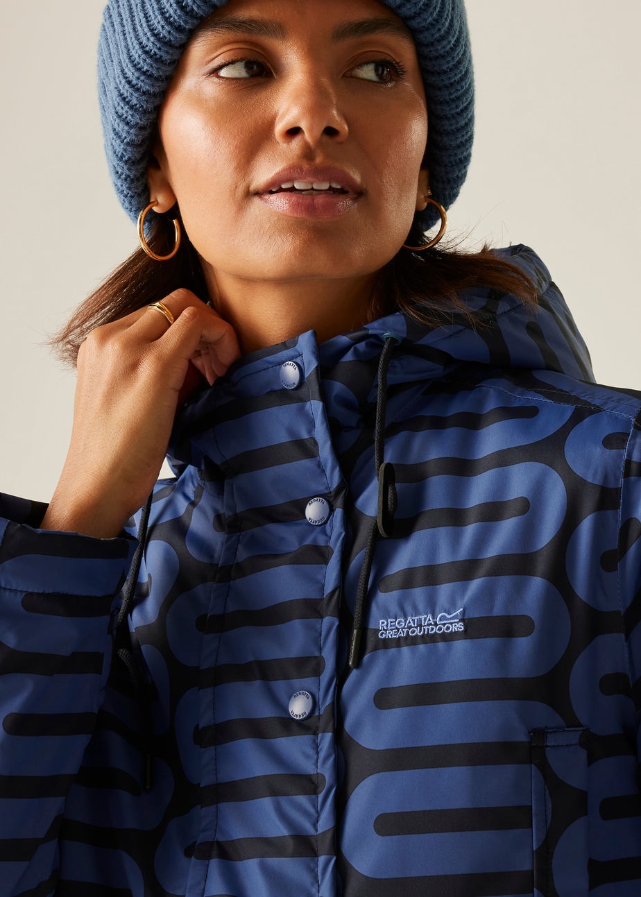 Regatta Dark Blue Orla Mid Length Waterproof Jacket