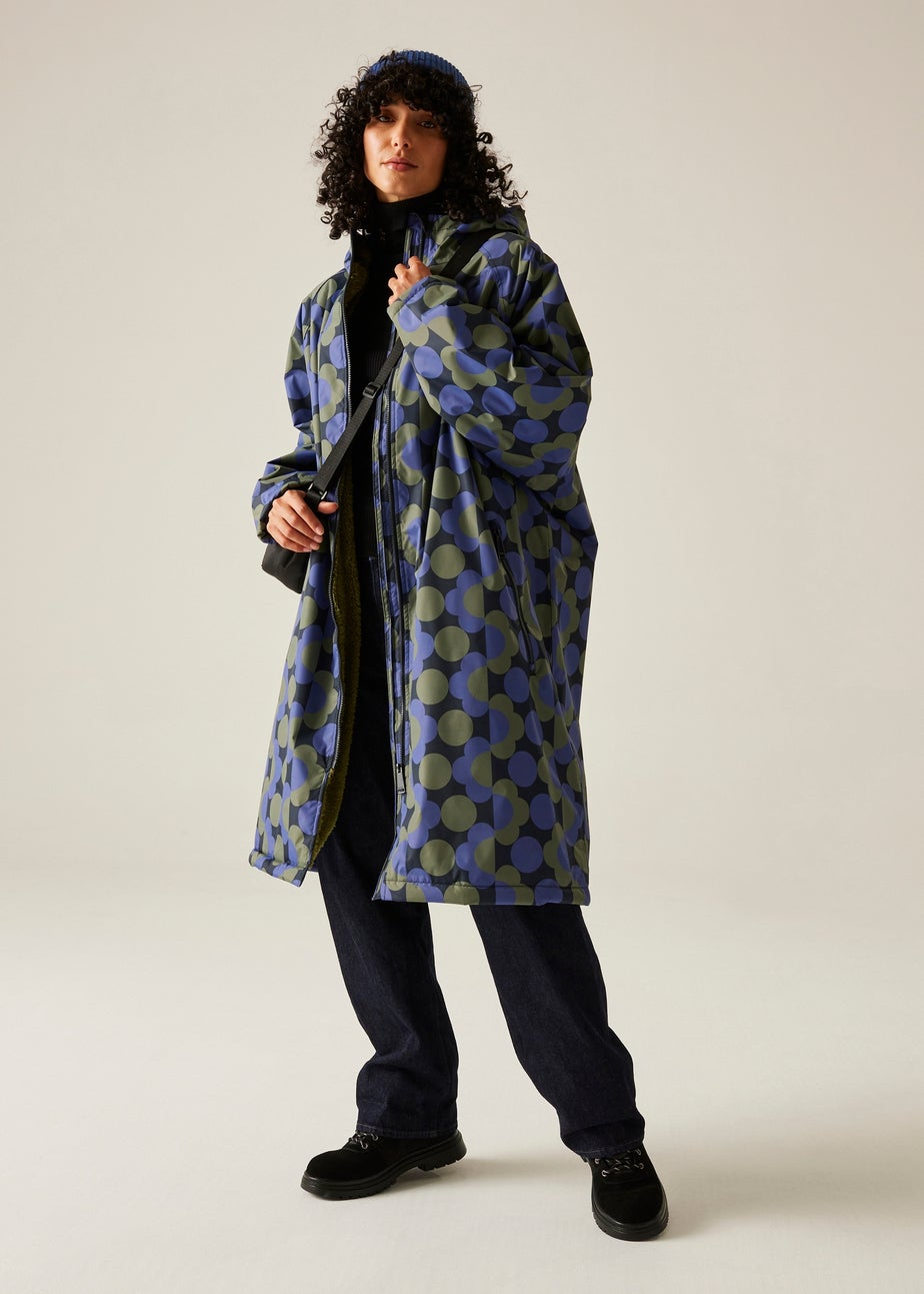 Regatta Dark Blue Orla Changing Waterproof Robe