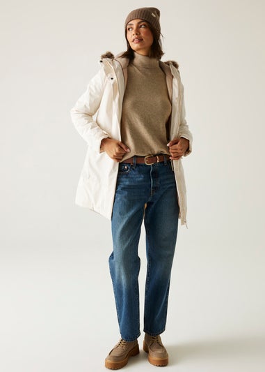 Regatta White Sabinka Waterproof Jacket