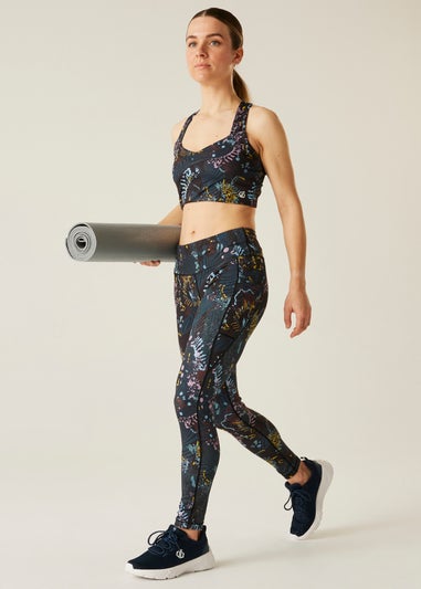 Dare 2b Black Energetic Print Swift III Antibacterial Bra