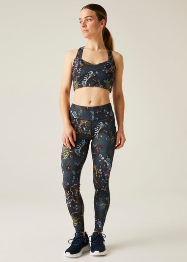 Dare 2b Black Energetic Print Swift III Antibacterial Bra