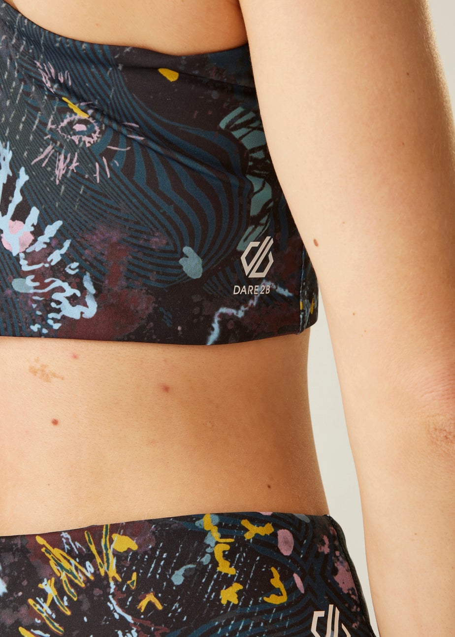 Dare 2b Black Energetic Print Swift III Antibacterial Bra