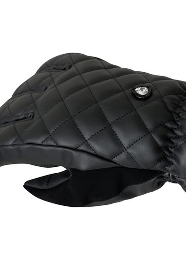 Dare 2b Black Swarovski Faux Gloves