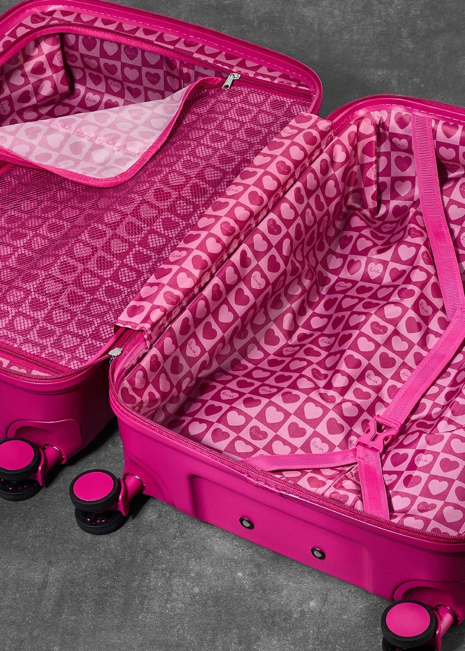 Rock Love Island Suitcase Pink