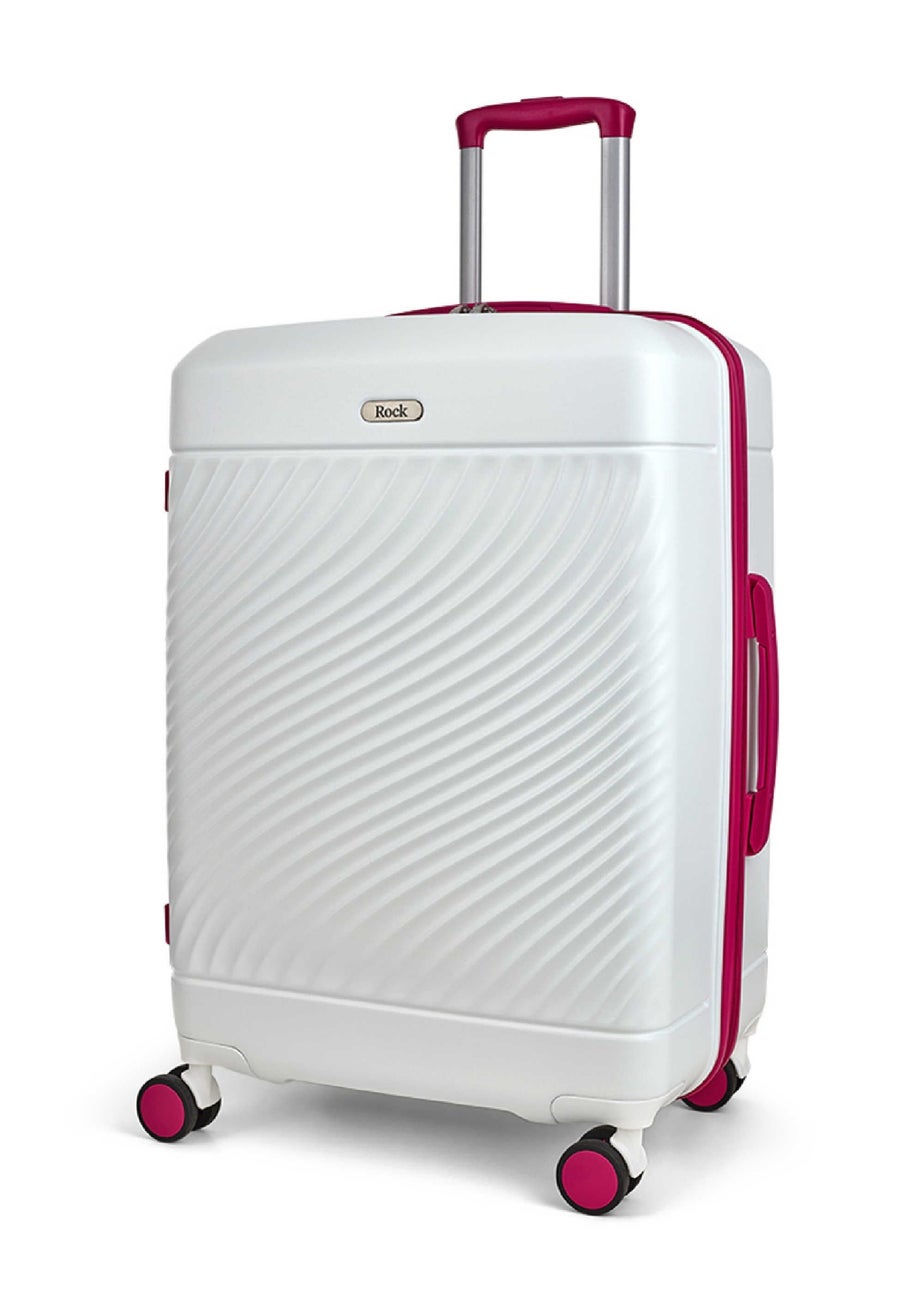 Rock Love Island Suitcase White/Pink