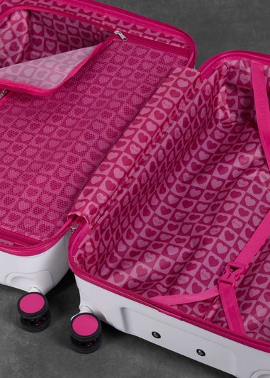 Rock Love Island Suitcase White/Pink